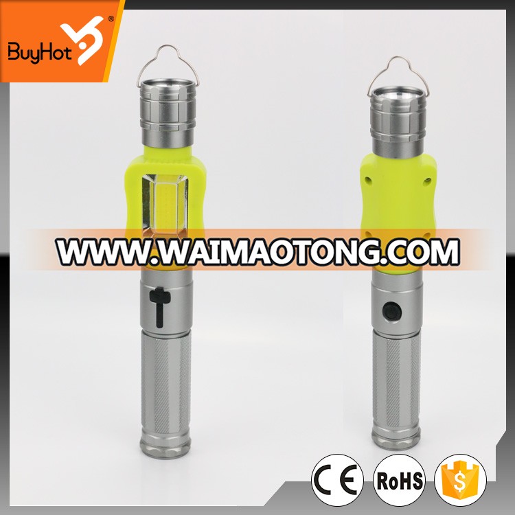 BH-8208B 3W COB + 3W LED with red light , a strong magnet and a hook rack. new rechargeable led work light/flshlight